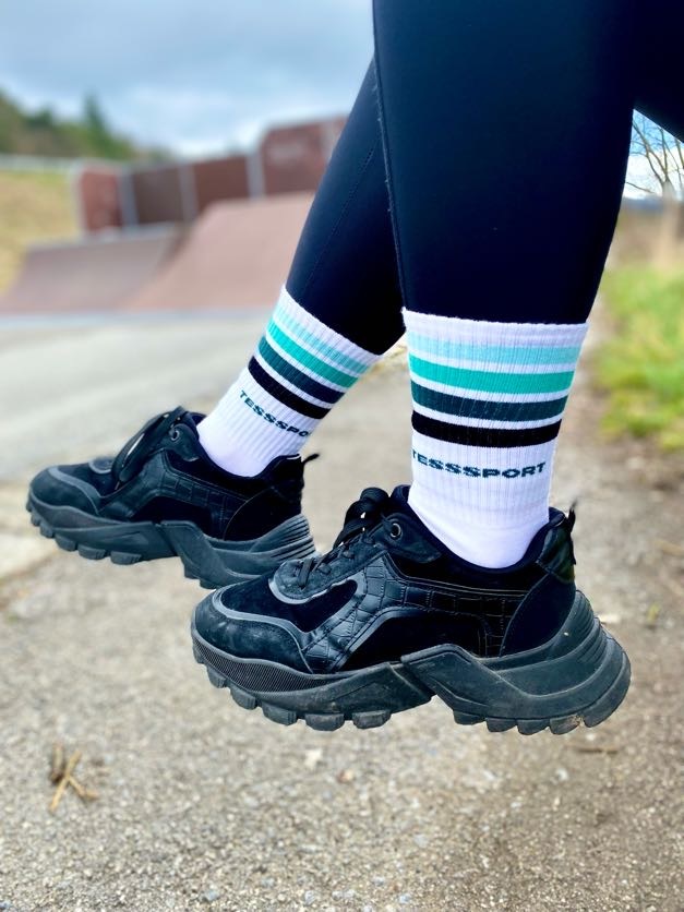 Športové ponožky TessSport Stripe green