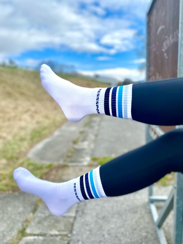 Športové ponožky TessSport Stripe blue