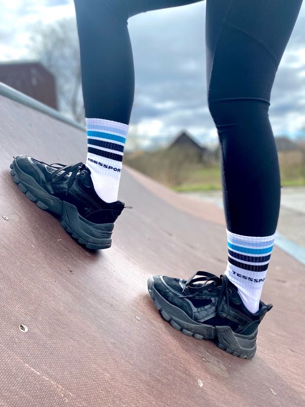 Športové ponožky TessSport Stripe blue