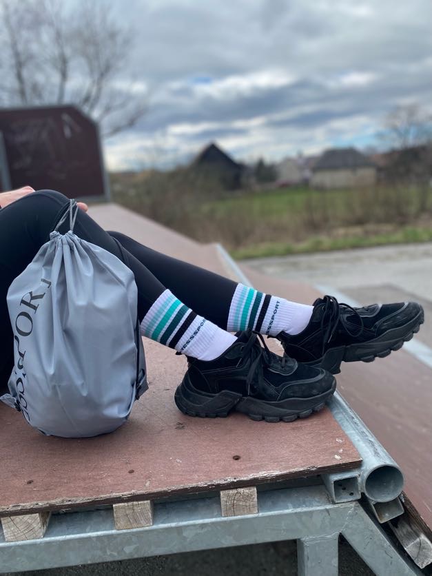 Športové ponožky TessSport Stripe green