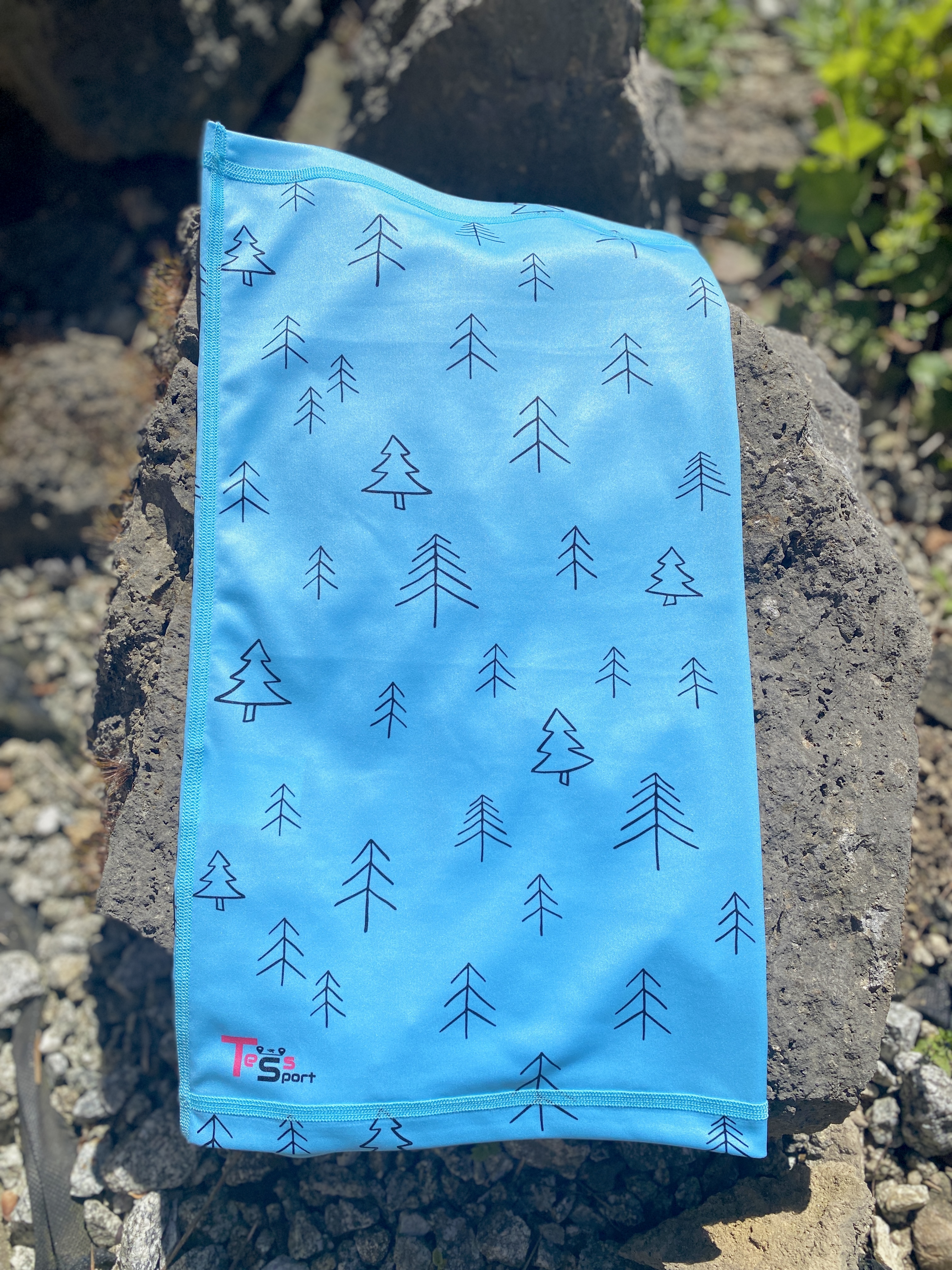 Nákrčník TessSport Forest Pastel Blue Kids
